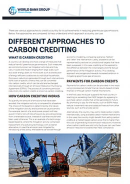 Different Approaches to Carbon Crediting