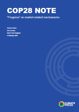 COP28 Note: "Progress" on market-related mechanisms